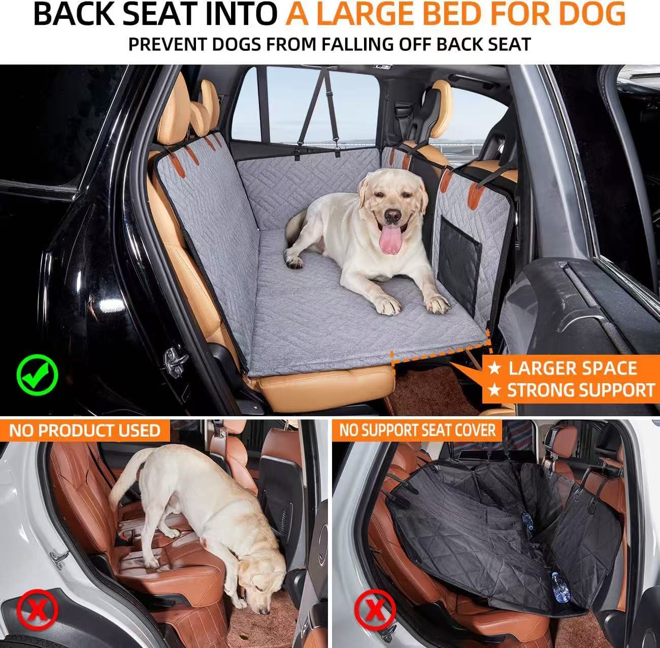 FURRYNOOK-Pet Car Seat Cover Protector