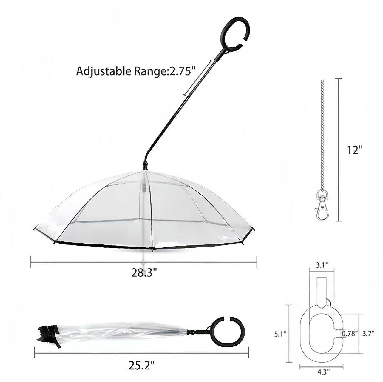 Pet Rain Protection Umbrella