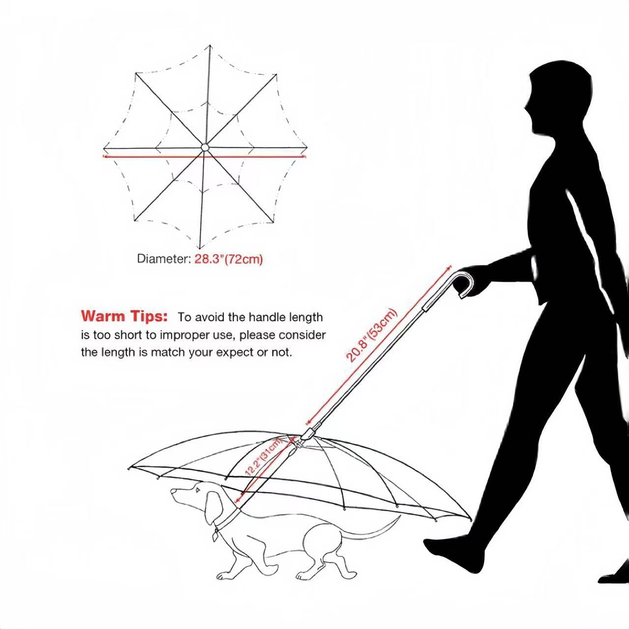 Pet Rain Protection Umbrella