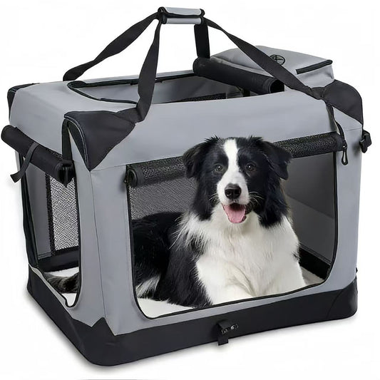 Furrynook-Soft Portable Dog Crate for Medium Pets