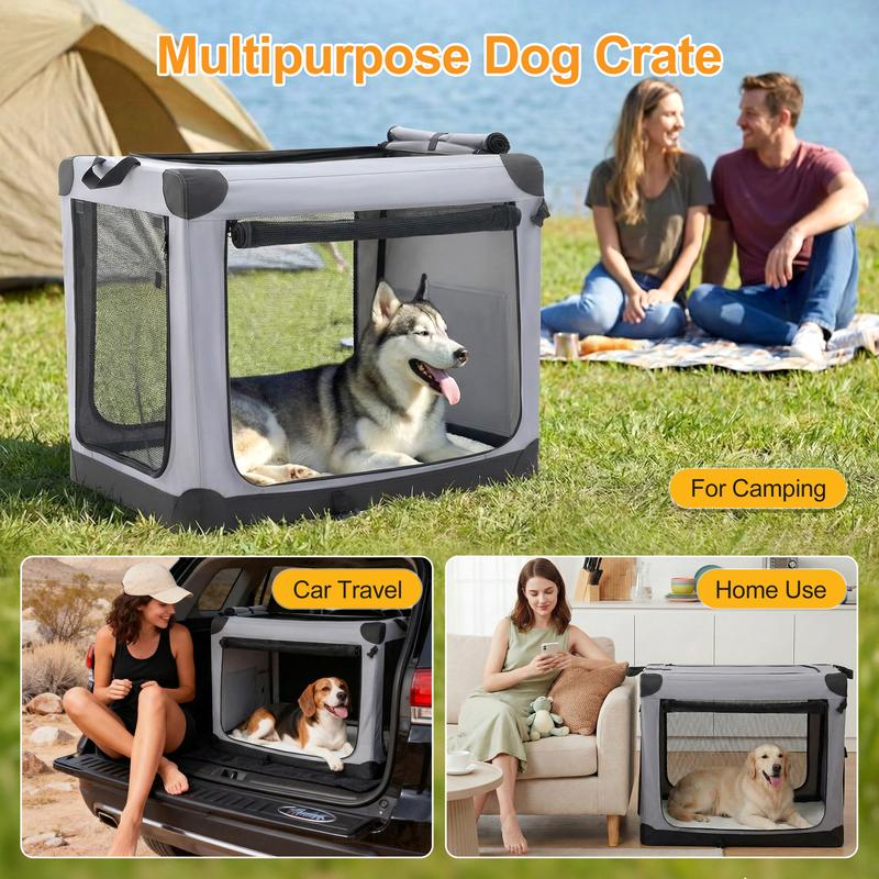Furrynook-Soft Portable Dog Crate for Medium Pets